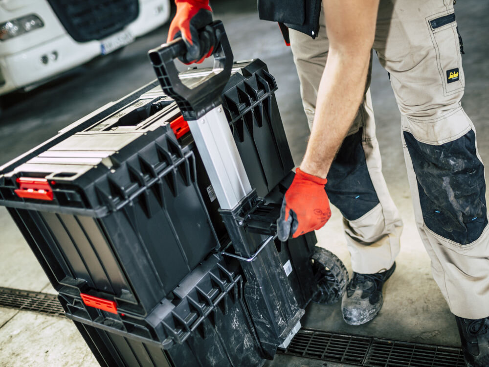 Skrzynka narzędziowa QBRICK System One Cart organizer 2 przegrody 2 tacki do narzędzi