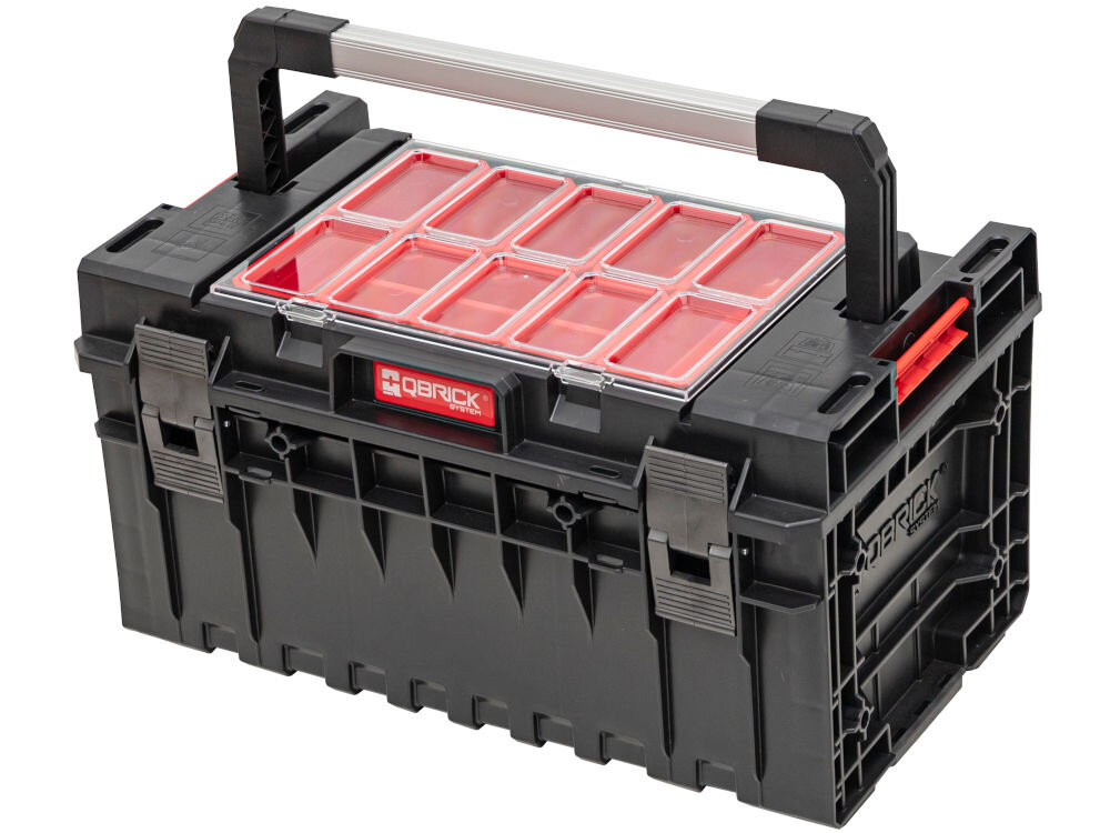 Qbrick System ONE 200 EXPERT organizer narzędziowy z aluminiową rączką i pojemnością 15.4L