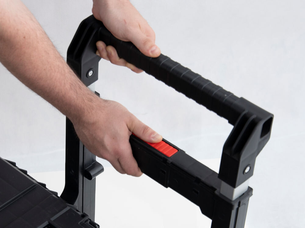 Skrzynka narzędziowa QBRICK System ONE Cart 2.0 teleskopowa rączka duże gumowe koła 22,3cm