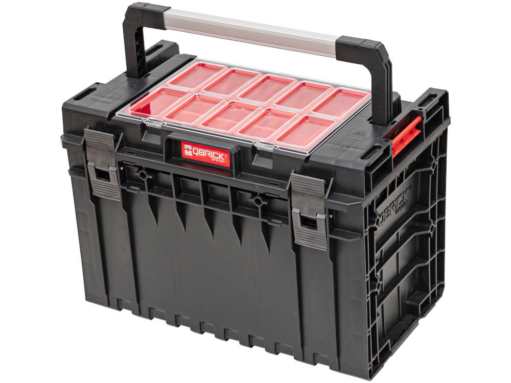 Qbrick System ONE 200 EXPERT organizer narzędziowy z aluminiową rączką i pojemnością 15.4L
