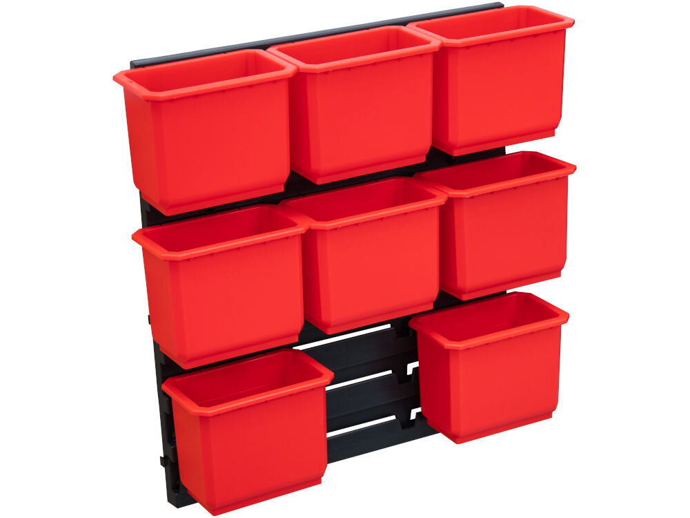 Zestaw pojemników QBRICK System QS Nr. 2 Z253655PG001 Płyta narzędziowa Set FX Qbrick z kubełkami, organizer na śrubki i akcesoria, przenośne pojemniki