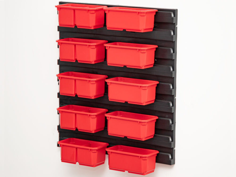 Zestaw pojemników QBRICK System QS Nr. 3 Z254973PG001 Płyta narzędziowa Set FX Qbrick z kubełkami, ścianka narzędziowa, organizer