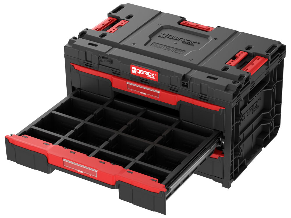 Skrzynka narzędziowa QBRICK System One Drawer 3 Toolbox 2.0 system modułowy konektory poliamidowe pokrywa Vario PRO