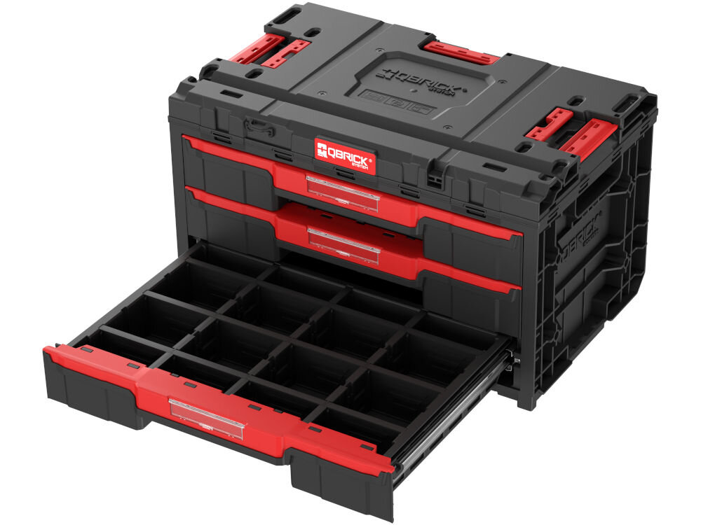 Skrzynka narzędziowa QBRICK System One Drawer 3 Toolbox 2.0 wymiary zewnętrzne wymiary wewnętrzne waga