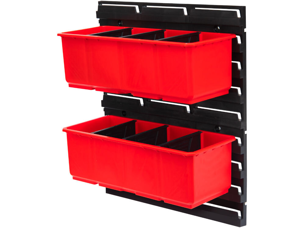 Zestaw pojemników QBRICK System QS Nr. 5 Płyta narzędziowa Set FX Qbrick z kubełkami, organizer na śrubki i akcesoria, przenośne pojemniki