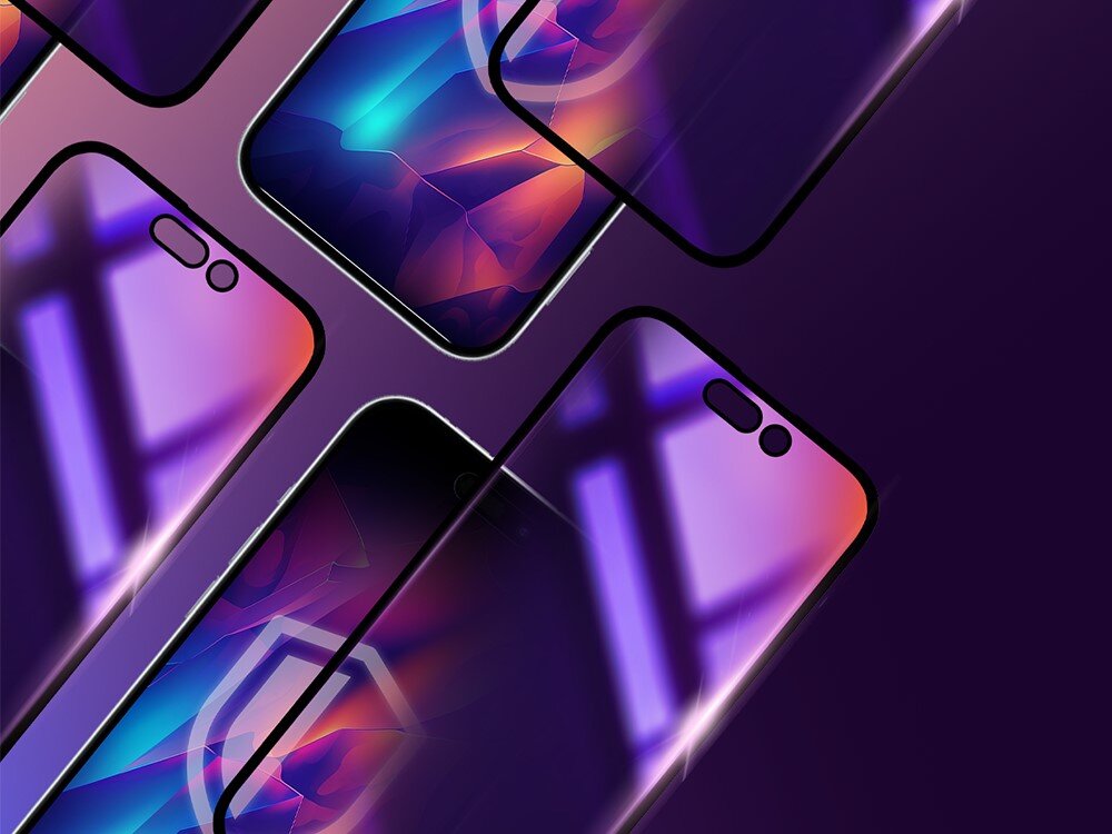 Szkło hartowane 3MK Rainbow Privacy do Apple iPhone 15 Pro Max - Dane tylko dla siebie