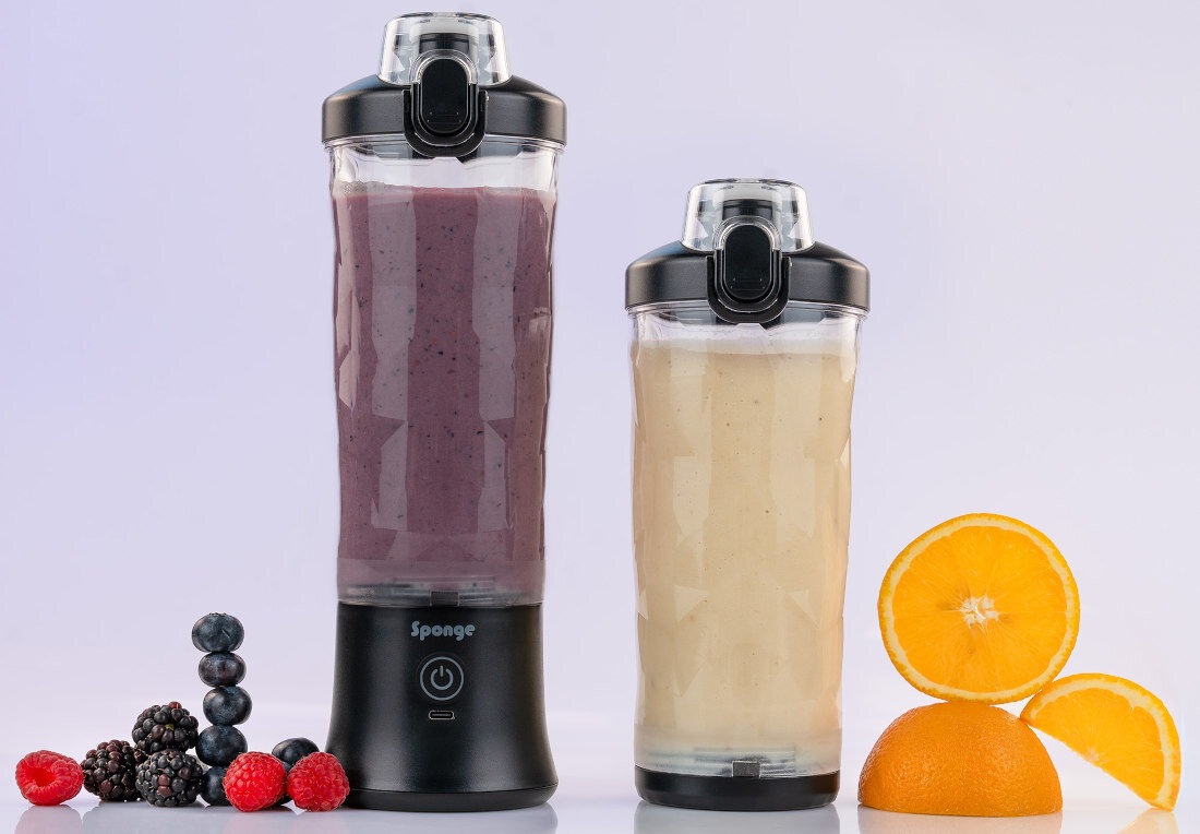 Blender personalny SPONGE SPONBLB01 Koktajl zawsze pod ręką pojemnik pojemność solidna porcja smoothie zdrowe nawyki posiłki planowanie