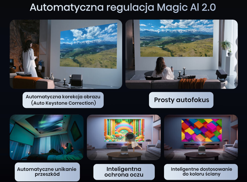 Projektor HISENSE C2 Pro - Automatyczna korekcja obrazu