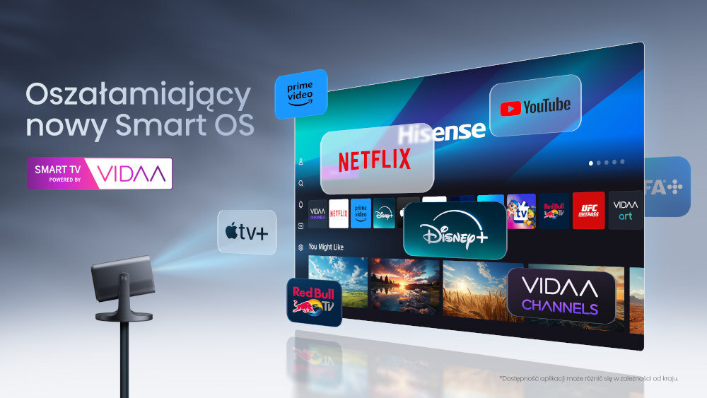 Projektor HISENSE C2 Pro - Smart System VIDAA OS