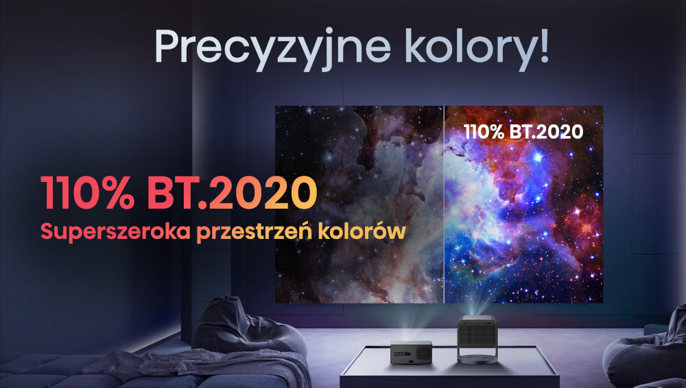 Projektor HISENSE C2 Pro - Naturalne i dokładne kolory