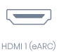 Ikona HDMI 1 (eARC) (High-Definition Multimedia Interface)