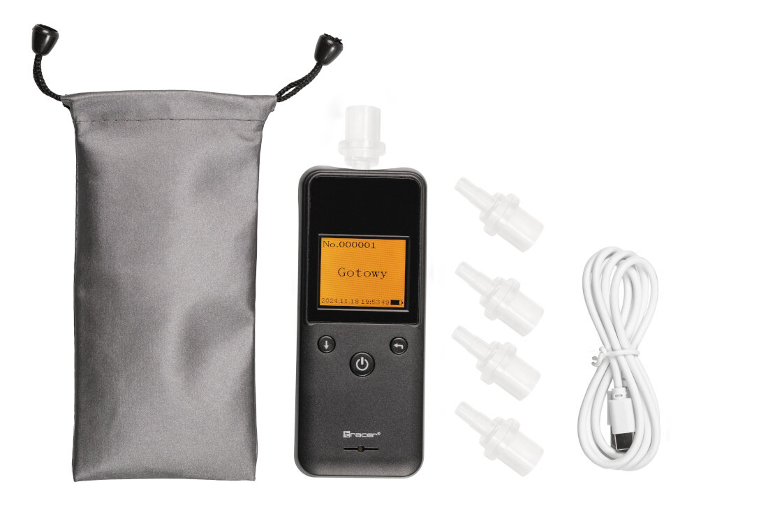 Alkomat TRACER BreathEZ-2 zestaw akcesoria komplet wyposażenie