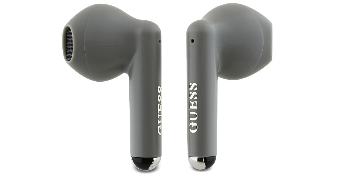 Słuchawki douszne GUESS GUTWSJ14ESGE - Design i komfort, słuchawi na białym tle