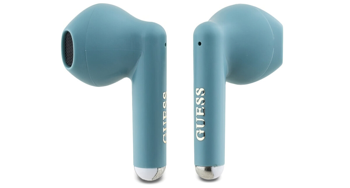 Słuchawki douszne GUESS GUTWSJ14ESGQ - Design i komfort, słuchawi na białym tle