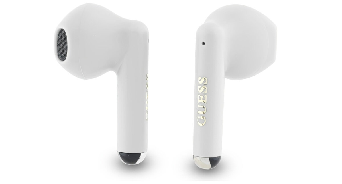 Słuchawki douszne GUESS GUTWSJ14ESGQ - Wygodne sterowanie dotykiem, słuchawki na białym tle