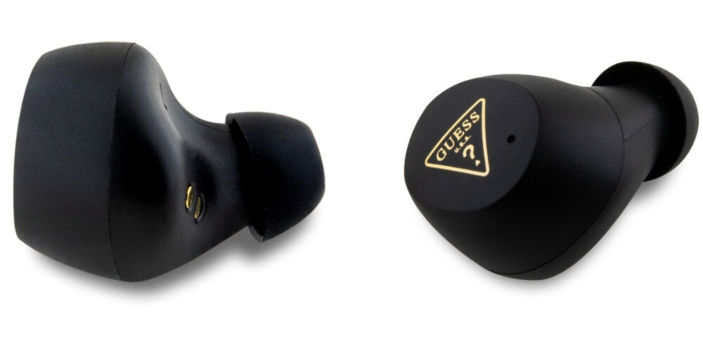 Słuchawki dokanałowe GUESS GUTWSPGTSPSK
			słuchawki dokanałowe na białym tle 300 mah 5 godzin pracy dotykowe panele sterowania wygoda użytkowania