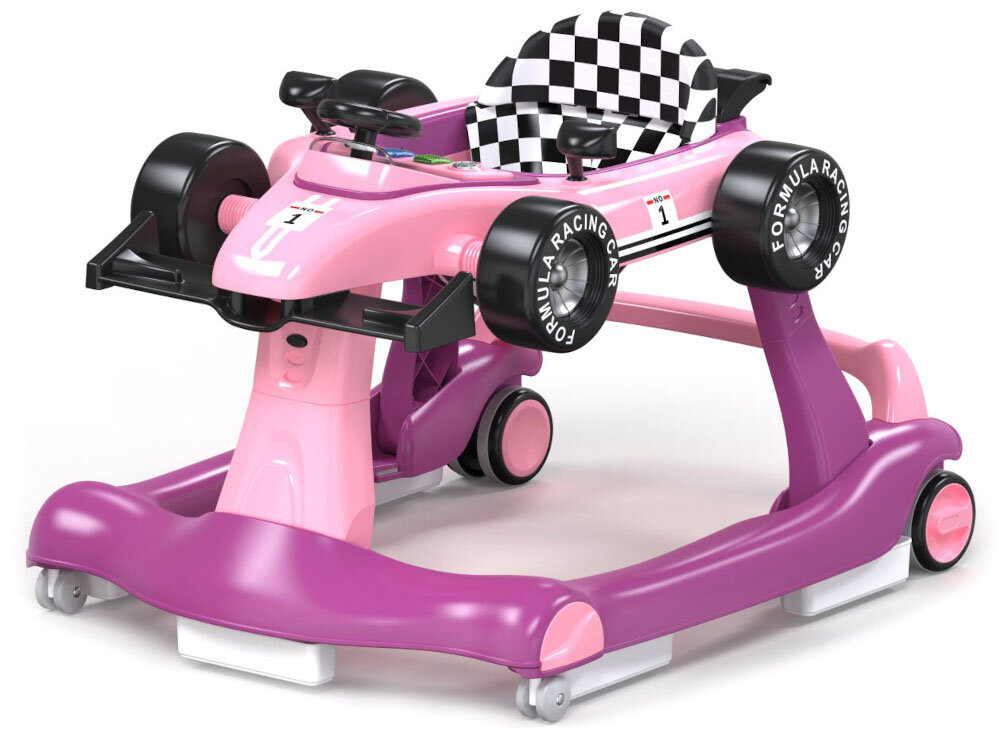 Chodzik SUN BABY Formuła 1 3w1 B01.024.0.4 Komfort w każdej chwili Miękkie, ergonomiczne siedzisko łatwo zdjąć i wyprać ręcznie czystość higiena zabawa