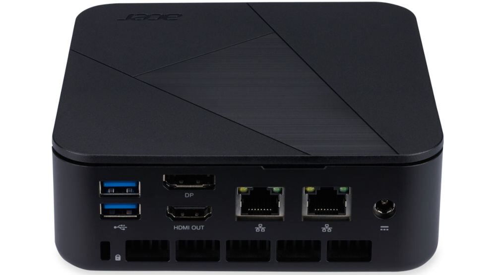 Komputer ACER Veriton VN1502G-12N N100 4GB RAM 128GB SSD Wi-Fi Windows 11 Home obsługa Wi-Fi 6 podwójne złącze LAN