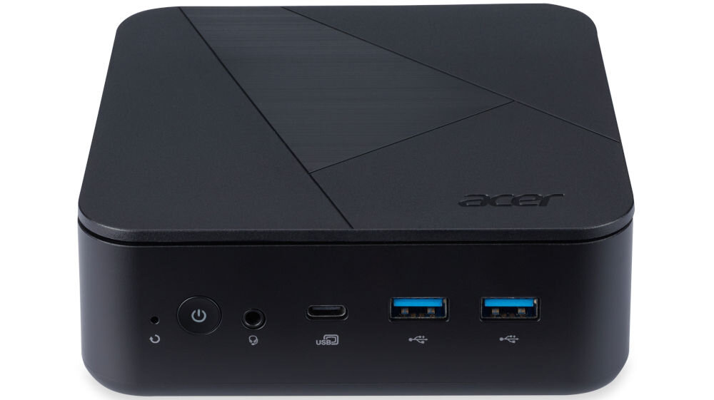 Komputer ACER Veriton VN1502G-12N N100 4GB RAM 128GB SSD Wi-Fi Windows 11 Home różnorodne porty 2x RJ45 2x USB-C 3.2 Gen 2 3x USB-A 3.2 HDMI DisplayPort łatwe podłączenie wielu urządzeń