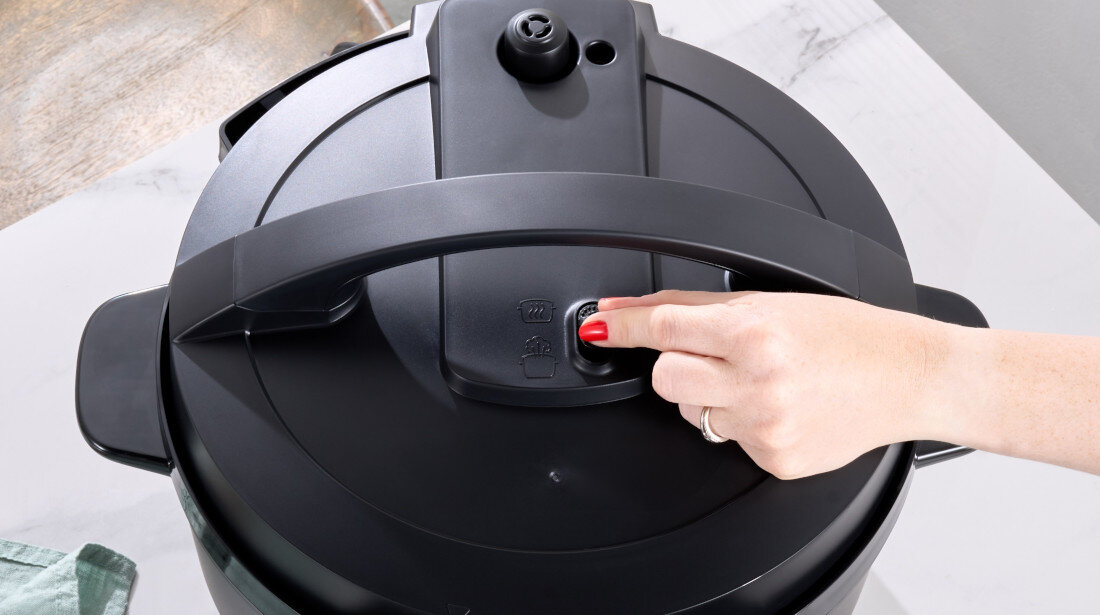 Multicooker INSTANT POT Rio XL systemy ochrony blokada pokrywy bezpieczny przełącznik para automatyczne wyłączenie