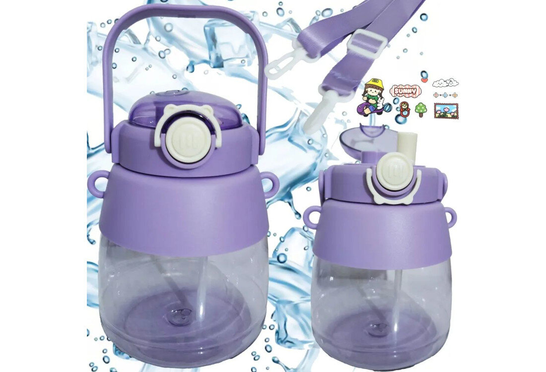 Butelka EXTRALINK B-1049 1L Fioletowy Wygoda na każdy dzień Duża pojemność 1 l stały dostęp do wody przez kilka godzin zdrowy nawyk regularnego picia Zabezpieczenie przed przeciekaniem  ochrona butelka pozostaje szczelna