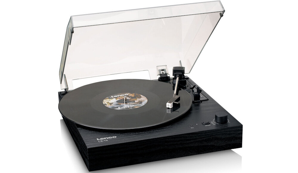 Gramofon LENCO LS-15BK - Stylowy gramofon z Bluetooth