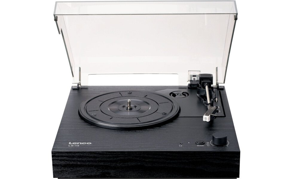 Gramofon LENCO LS-15BK - Stabilny napęd paskowy, stabilne obroty talerza