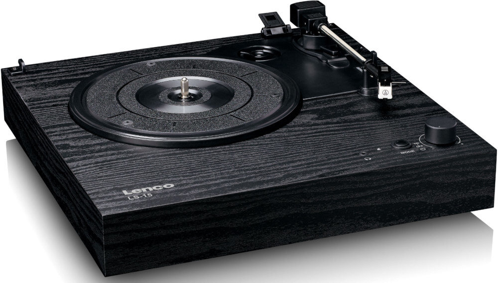 Gramofon LENCO LS-15BK - Funkcja automatycznego zatrzymania, ochrona igły