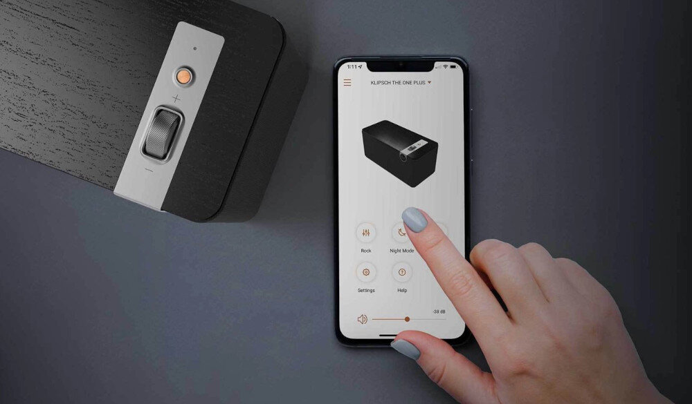 Kolumna głośnikowa KLIPSCH The One Plus - Pełna kontrola, aplikacja kolipsch, telefon z aplikacją