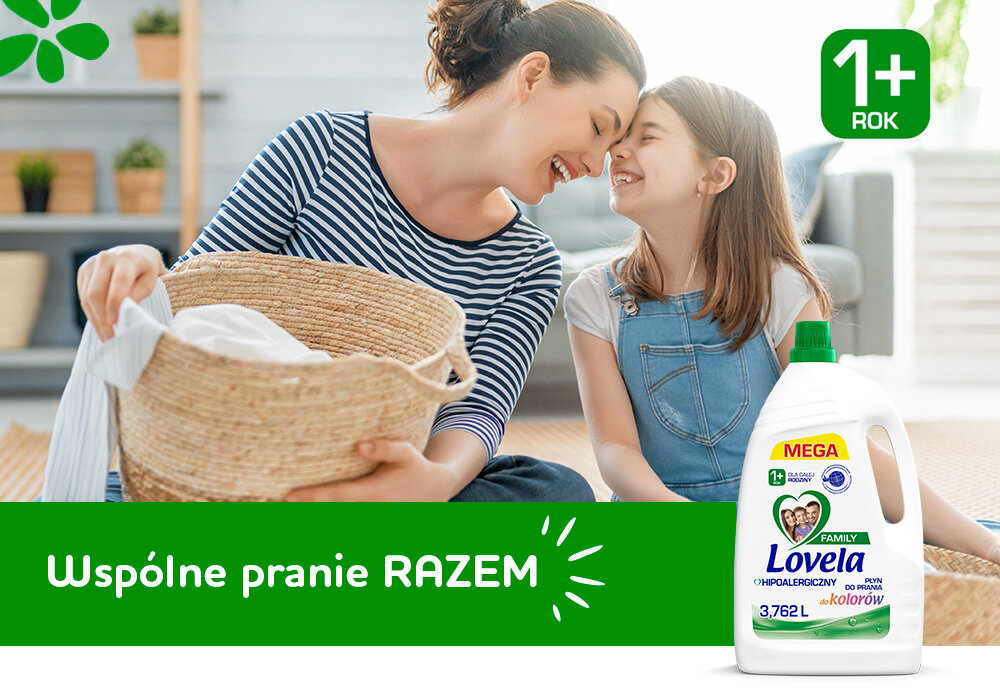 Płyn do prania LOVELA Family Kolor 3762 ml wspólne pranie razem