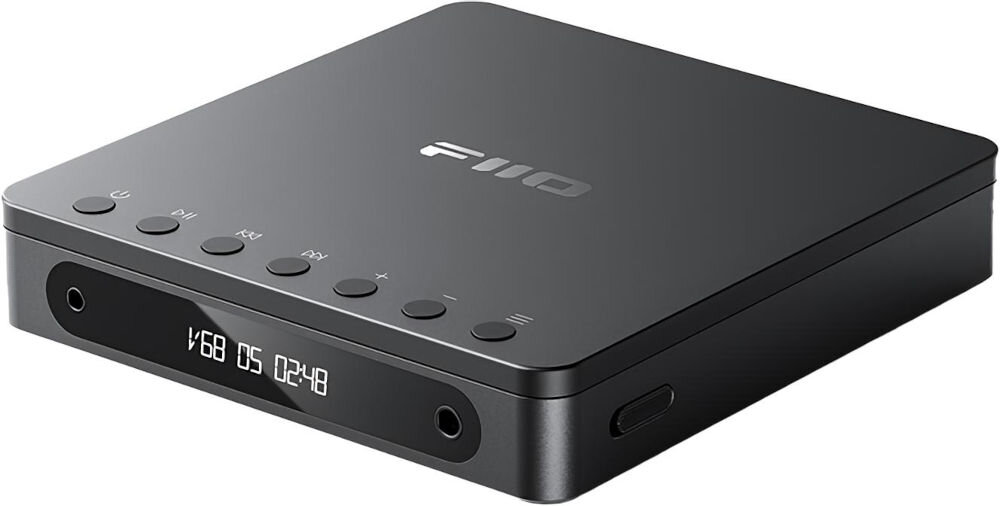 FIIO DM13 DAC CS43198 HiFi SGM8262 wysoka jakość dźwięku, odtwarzacz cd po skosie na białym tle