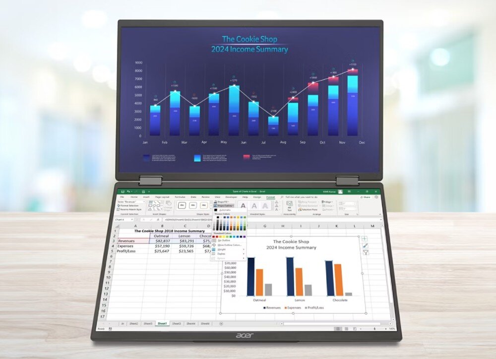 Monitor ACER PD163QBMIUUX 15.6 1920x1080px IPS przeznaczenie zastosowanie obrót pion poziom