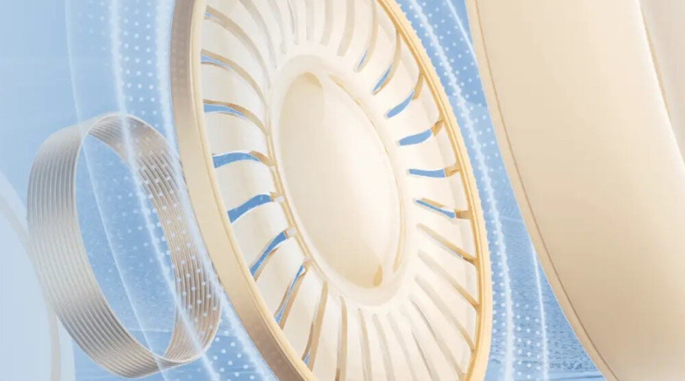 Słuchawki nauszne EDIFIER WH700NB Pro ANC z przetwornikiem 40 mm i tytanową membraną dla czystego dźwięku, wizualizacja membrany