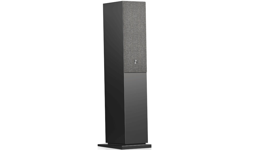 Kolumna AUDIO PRO A48 strumieniowanie multiroom, Bluetooth, gramofon, kolumna po skosie na białym tle