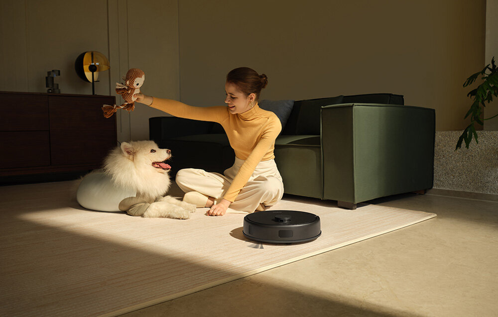 Robot sprzątający MOVA E20 wygląd design tło wizualizacja bez codziennego wysiłku