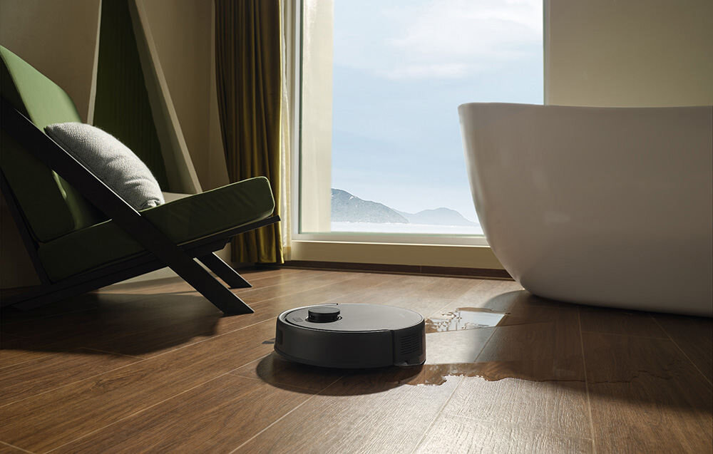 Robot sprzątający MOVA E20 Więcej, niż odkurzanie opcja mopowania Zbiornik na wodę pojemność Trzy poziomy regulacji nawilżenia  dostosowanie ilość woda