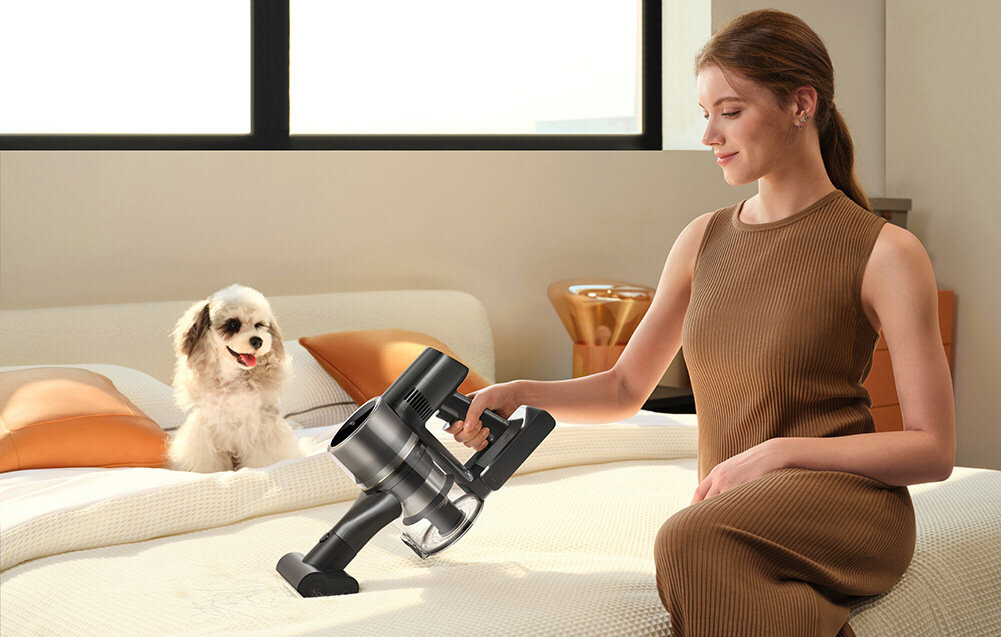 Odkurzacz MOVA S5 Sense Szczotka do różnych podłóg Szerokokątna szczotka z technologią OptiInsight™ oświetleniem LED Szczotka w kształcie litery V specjalne ząbki