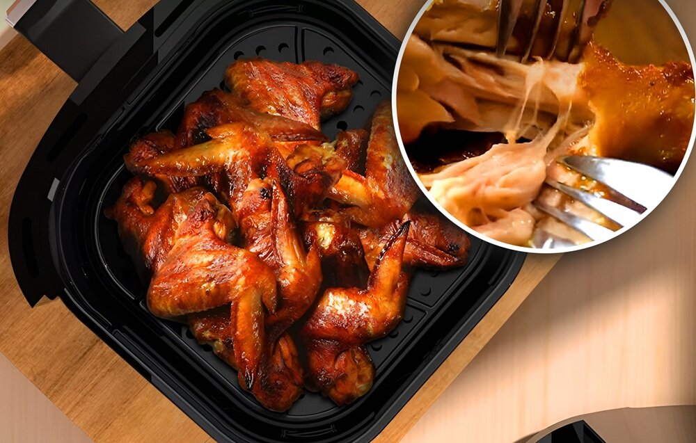 Air fryer Frytkownica beztłuszczowa EXTRALINK EU SJ-400 smażenie, pieczenie, grillowanie, podgfrzewanie, oszczędność miejsca