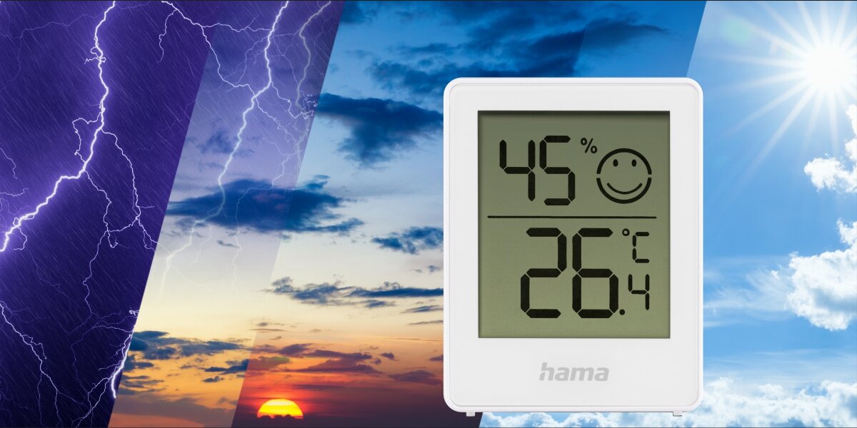 Termometr HAMA Baros 222233 Biały Dbaj o komfort w swoim domu