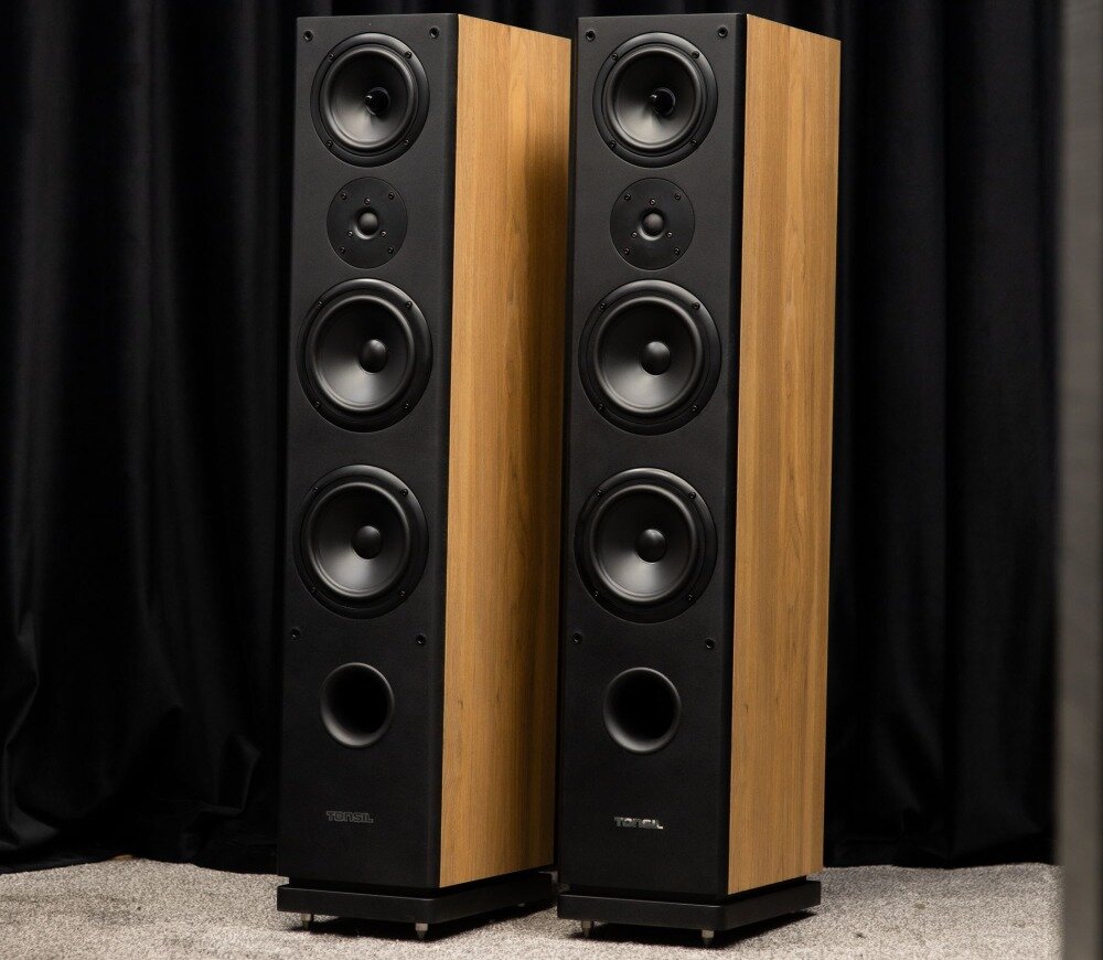 Kolumna głośnikowa TONSIL Maestro III akustyka dopracowanie basy tony dźwięk czystość moc