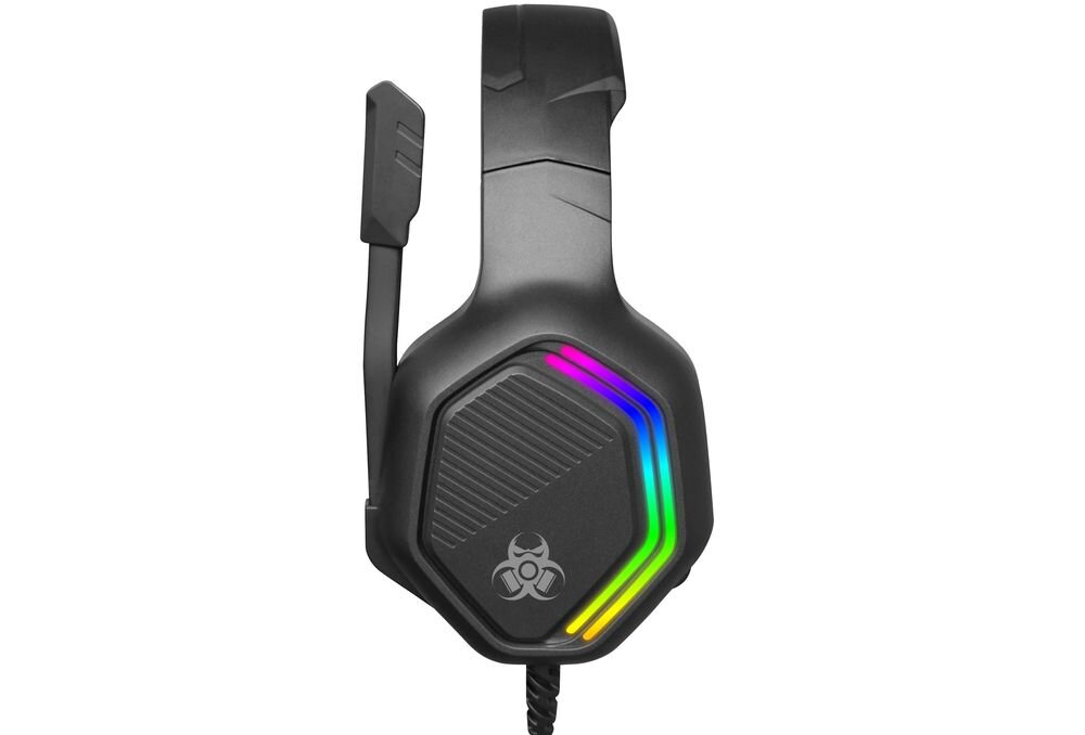 TRACER Gamezone GZ X3 słuchawki 40 mm przetworniki mocny bas szczegółowy dźwięk gaming muzyka, słuchawki z boku na białym tle