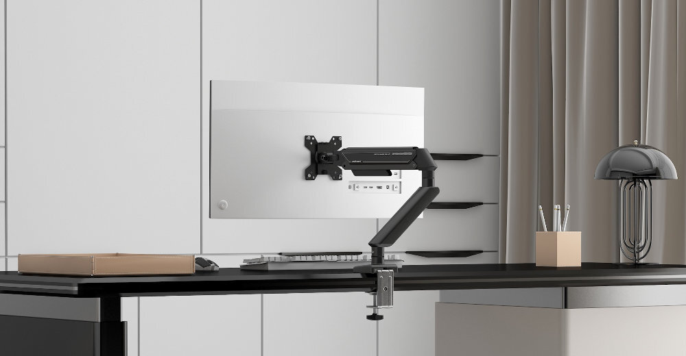 ANDA SEAT Stealth II - uchwyt na biurku z zamontowanym monitorem