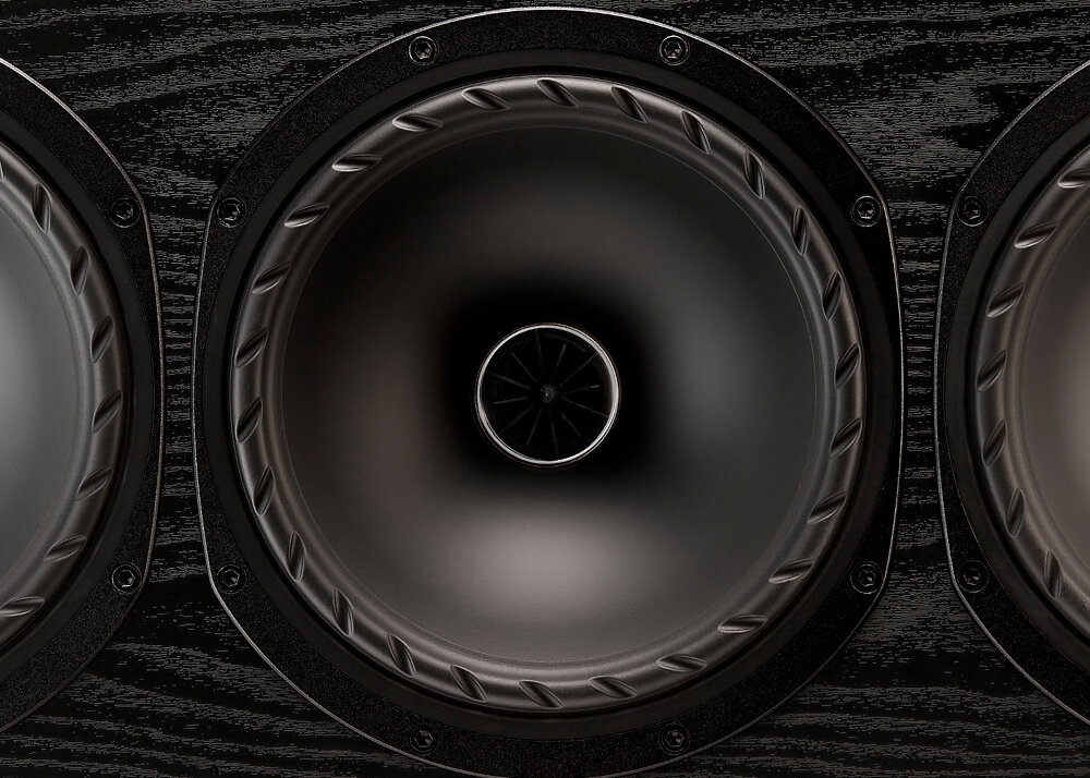 Głośnik centralny FYNE AUDIO F502E LCR - Strojenie dla harmonii, Tytanowa kopułka