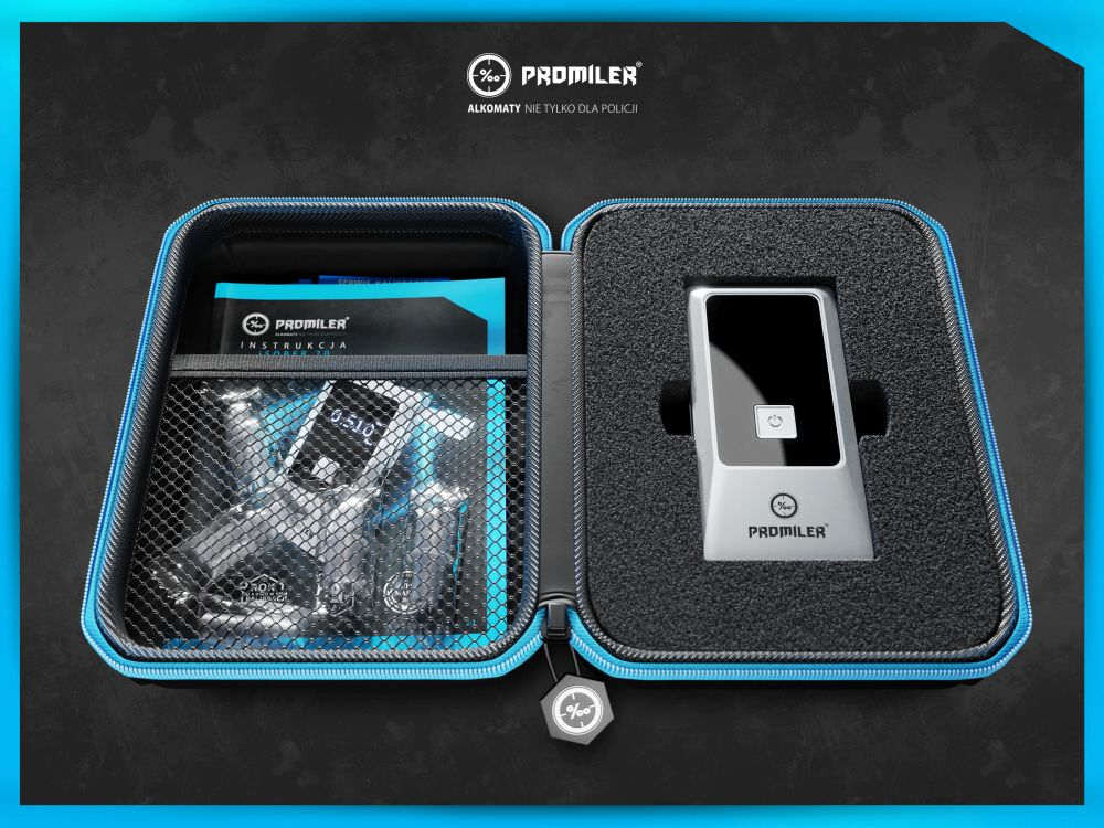 Alkomat PROMILER iSOBER 70 Ochronne etui bezpieczne przechowywanie uszkodzenia mechaniczne