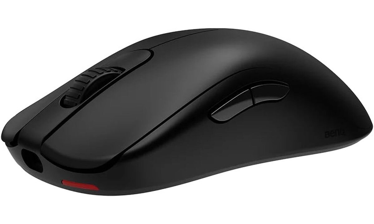 ZOWIE FK2-DW ZOWIE FK2-DW bezprzewodowa mysz gamingowa eSporcie asymetryczna konstrukcja zasady Sports Science Delikatne krzywizny obudowy claw i palm - mysz na podkładce na biurku