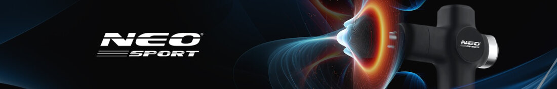 Masażer ręczny NEO-SPORT NS-501 Czarny wygląd design prezentacja wizualizacja Regeneracja na co dzień