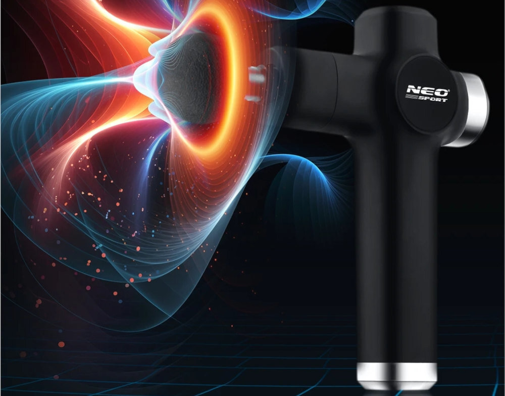 Masażer ręczny NEO-SPORT NS-501 Czarny Lekki i poręczny design ergonomiczny uchwyt waga ułatwienie