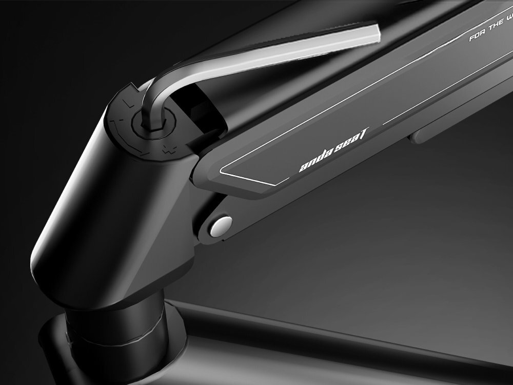 ANDA SEAT Stealth II regulować opór ruchu ramienia siłę uchwytu do wagi monitora - regulacja oporu