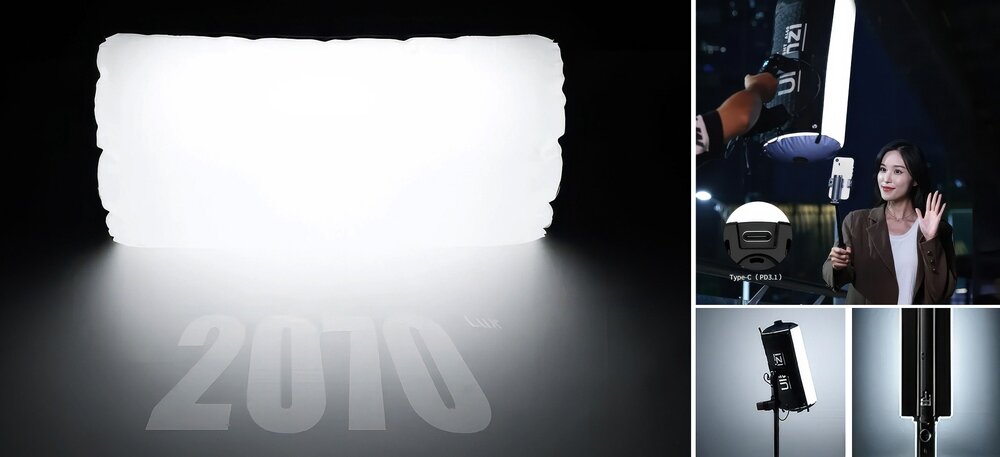 Lampa LED Ulanzi AL60 świecąca zimną barwą