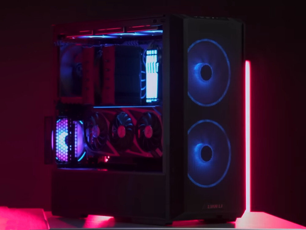 Komputer MAD DOG GeForce RTX4080 Super PurePC Edition 3 Wi-Fi obudowa wentylacja filtry podświetlenie porty